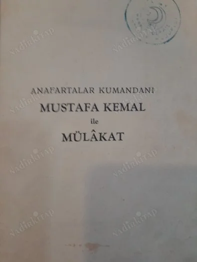 Mustafa Kemal ile Mülakat (iki adet haritası var)