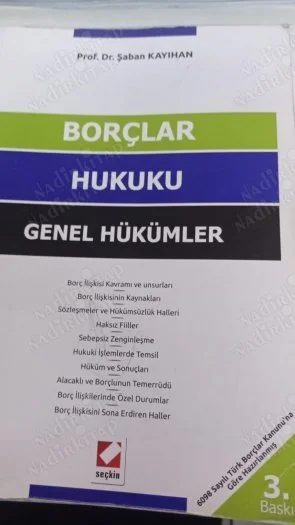 Borçlar Hukuku Genel Hükümler