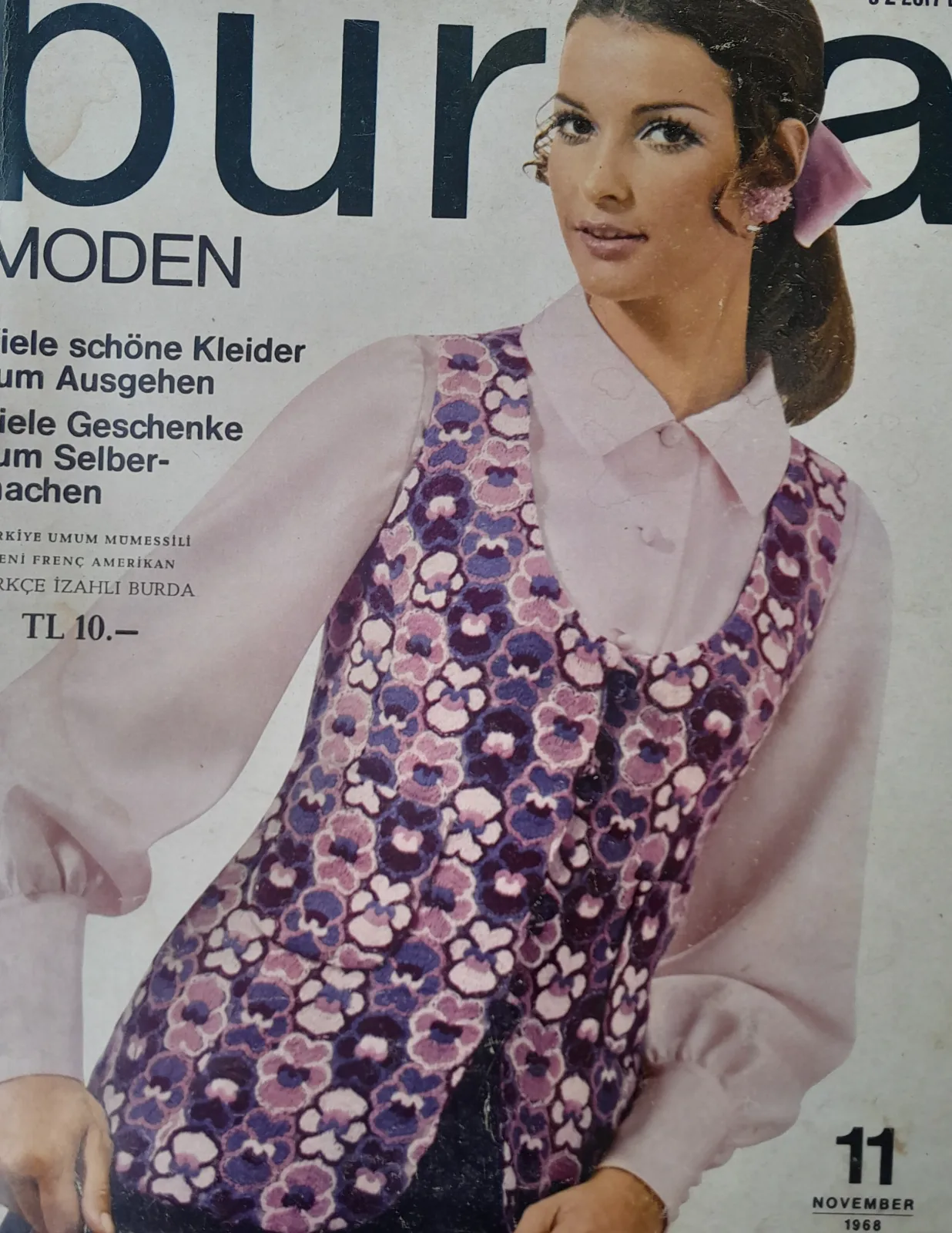Burda Dergisi 1968/11 Kasım Almanca