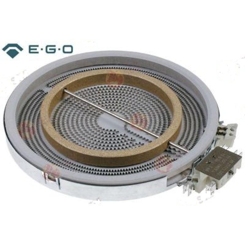 Elektronik Kart - Radyasyon ısıtıcısı ø 230 mm 2200 W 230 V ısıtma devreleri 2 Yükseklik 32,5 mm enerji ayarı