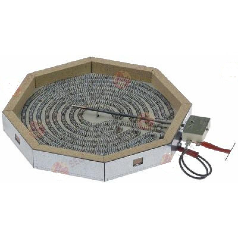 Elektronik Kart - Sekizgen radyasyon ısıtıcısı 2500 W 230 V U 250 mm G 250 mm ısıtma devreleri , ısıtma bobini ile